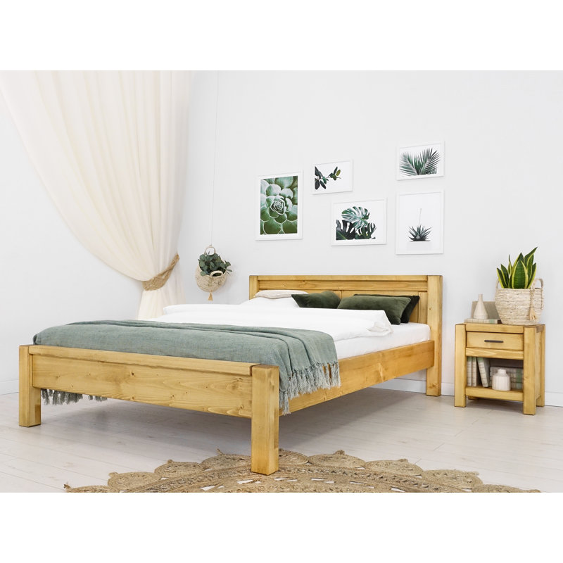 Mcchesney Solid Wood Bed, 160cm x 200cm