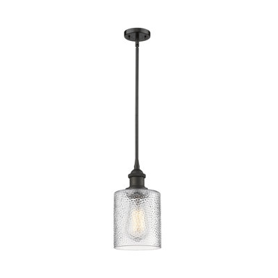 Luminaire suspendu cylindrique 1 lumière Leilani