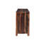 Meuble audio-vidéo en bois de manguier massif récupéré Pacey - console de divertissement à 4 portes avec panneaux de verre -109727671