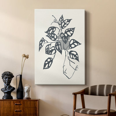 Growing Leaves III -Custom Wrapped Gallery Cavas
