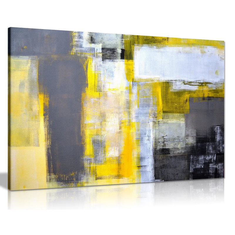 Office Abstract - Wrapped Canvas Painting, 31cm H x 46cm W