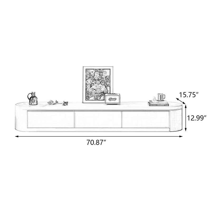 Beige + Brown  Manufactured Wood TVStands