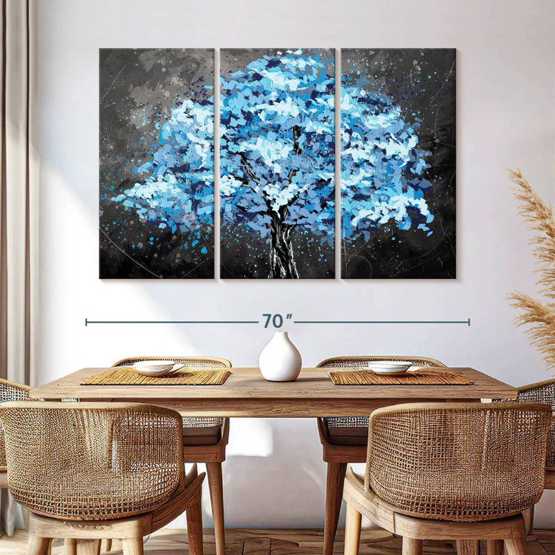 Peinture Harnek Winter Tree, H 32 po x l 50 po