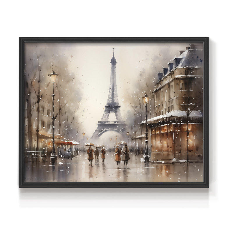 «Chirstmas Art» -ccccxxxi - reproduction encadrée - réversible, Noir, noir, noir, noir, H 22 po x l 28 po