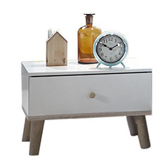 McFarlan 52cm W Manufactured Wood Bedside Table