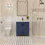 Meuble-lavabo simple 30 po avec plateau en quartz blanc Rooh-101808794-101808795