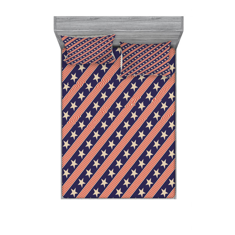 Microfiber Sheet Set, Queen Sheet Set with Fitted Sheet