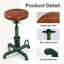 Tabouret pivotant en bois massif Jaitun-657797733