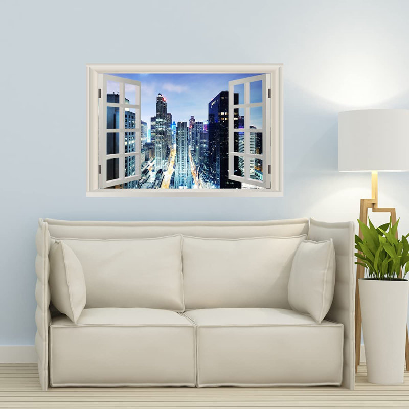Scenic & Cityscapes Non-Wall Damaging Wall Decal, 28" H x 42" W