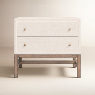 Hakana Raffia Mahogany Nightstand