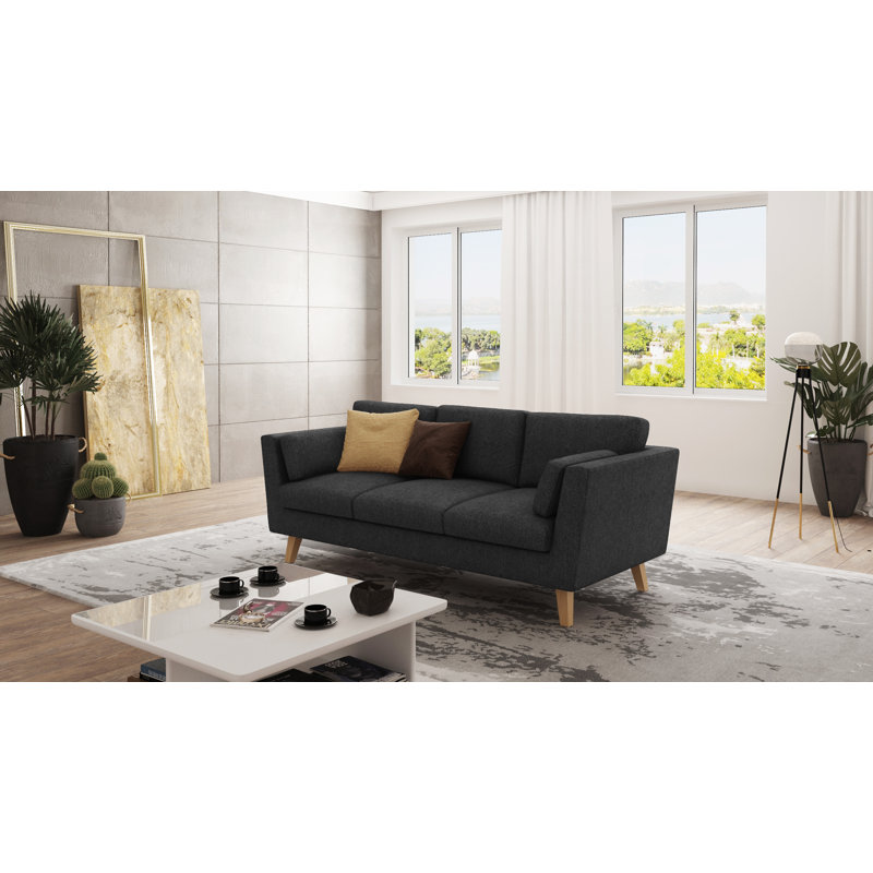  Scandinavian Sofa 3 seater, Graphite