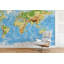 Panneau mural Cascio carte du monde de l'hémisphère oriental L 9 pi x l 192 po