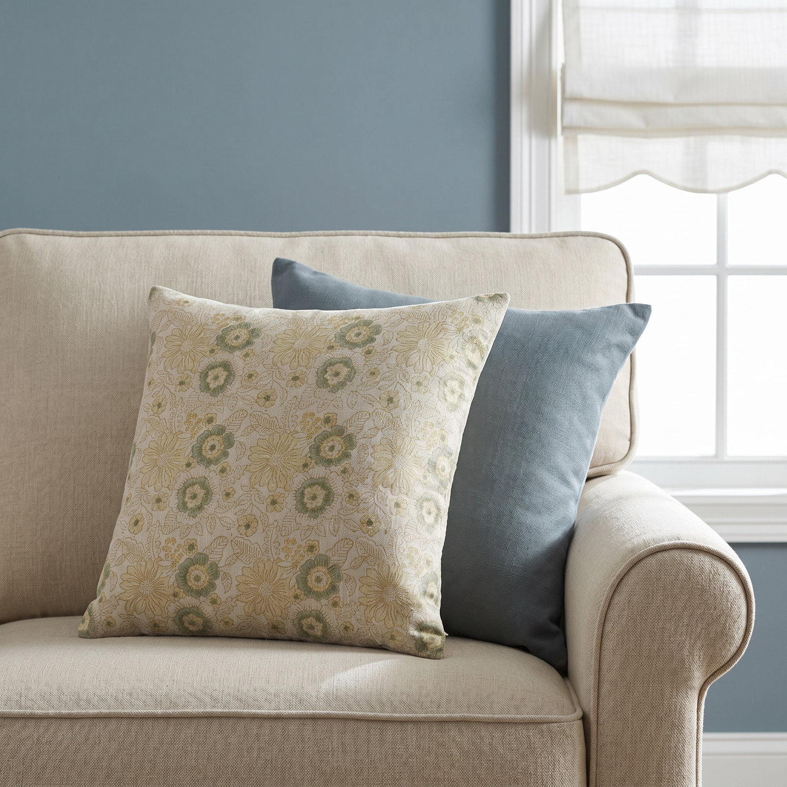 Tambra Linen Pillow Cover, 20" x 20", Pillow Cover Only - No Insert