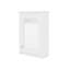 Armoire de rangement pour salle de bain avec miroir, armoire de rangement murale à porte simple avec tablette réglable, armoire murale avec porte réversible-2083094613