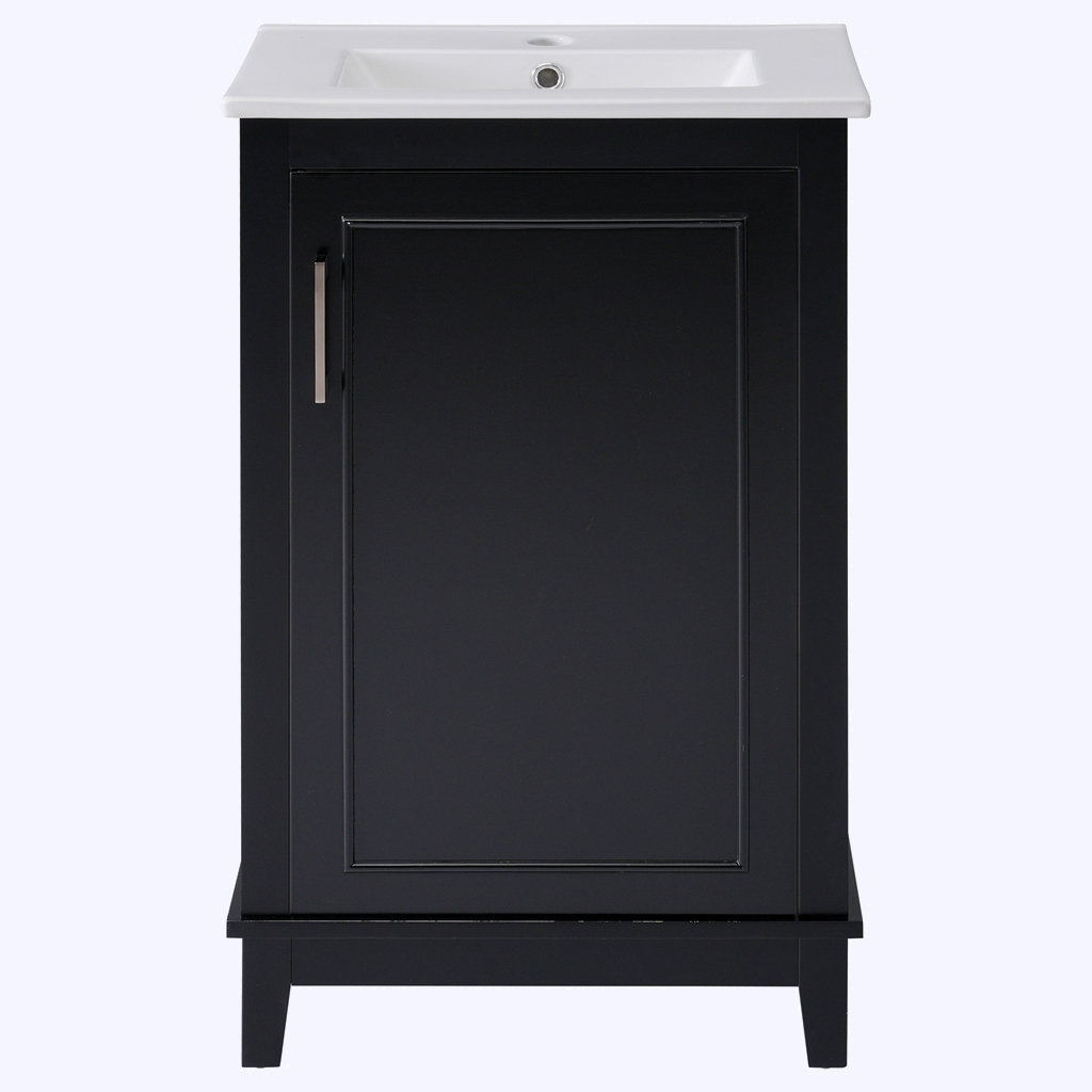 Winston Porter Modern Small Bathroom Vanity With Ceramic Basin