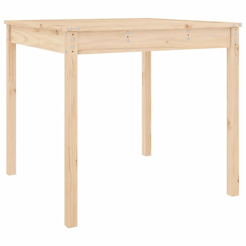 Lashelle Rectangular Outdoor Dinning Table, Natural Pine