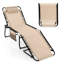  Patio Folding Chaise Lounge Portable Lay Flat Reclining Chair w/ 4-Level Backrest Side Pocket-222726388-206632053