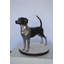 Statue en bronze de chien Foxhound Germantown - Taille: L 31 po x l 7 po x H 24 po.
