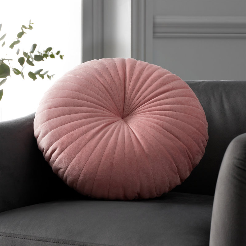 Round Soft 40x40cm Cushion, Pink