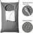 XL Hanging Laundry Hamper, Extra Large Tear-Resistance Door Hamper With 2 Types Hooks For Dirty Clothes, Save Bathroom Space Hanging Laundry Bag (36.5X 22 Inch,Grey)