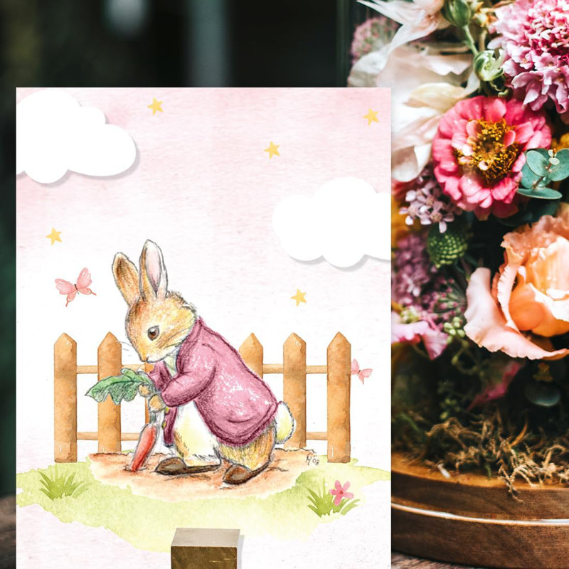 Décoration murale pour chambre d'enfant Peter Lapin