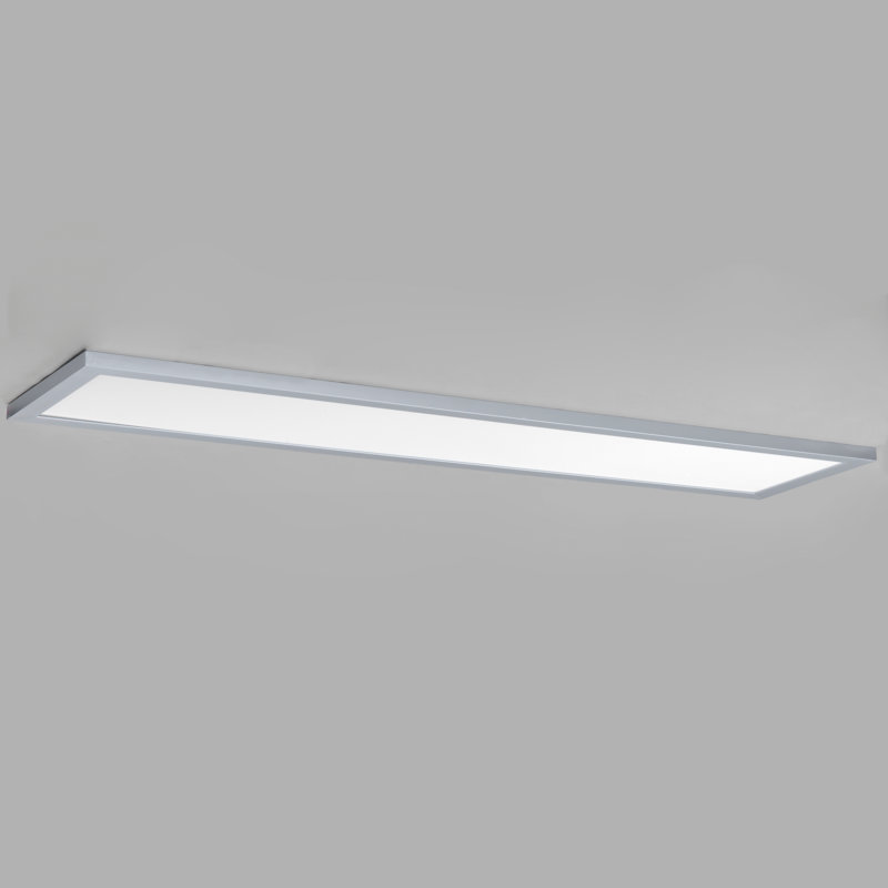 Plafonnier encastré 1 lumière Cracraft, Aluminium brossé