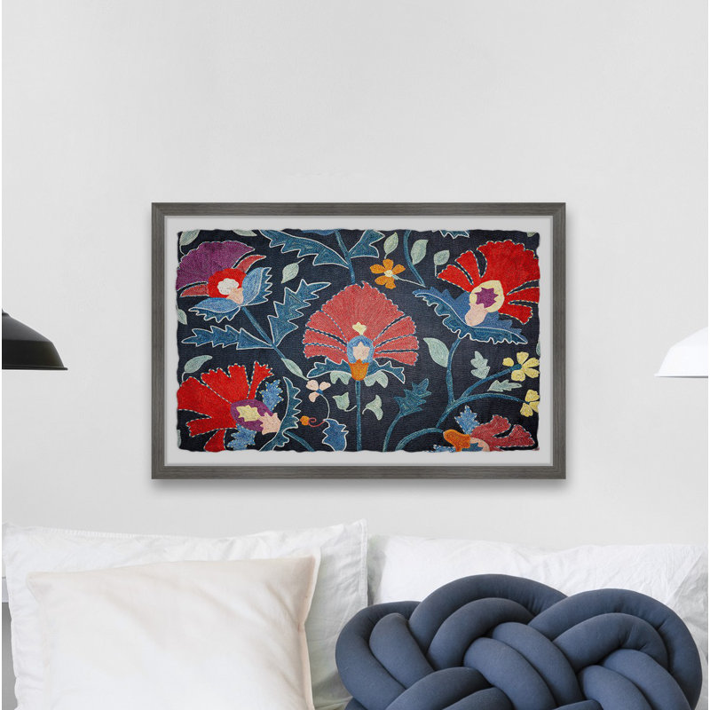 Abstract Flowers - Single Picture Frame Print, 38cm H x 45cm W x 3.81cm D