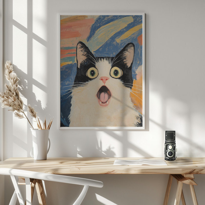 «Vraiment!? Art mural encadré et texturé, Cadre blanc, H 14 po x l 10 po