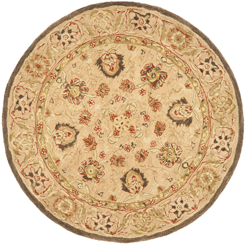 Tingley Hand Tufted Wool Oriental Rug, Round 8'