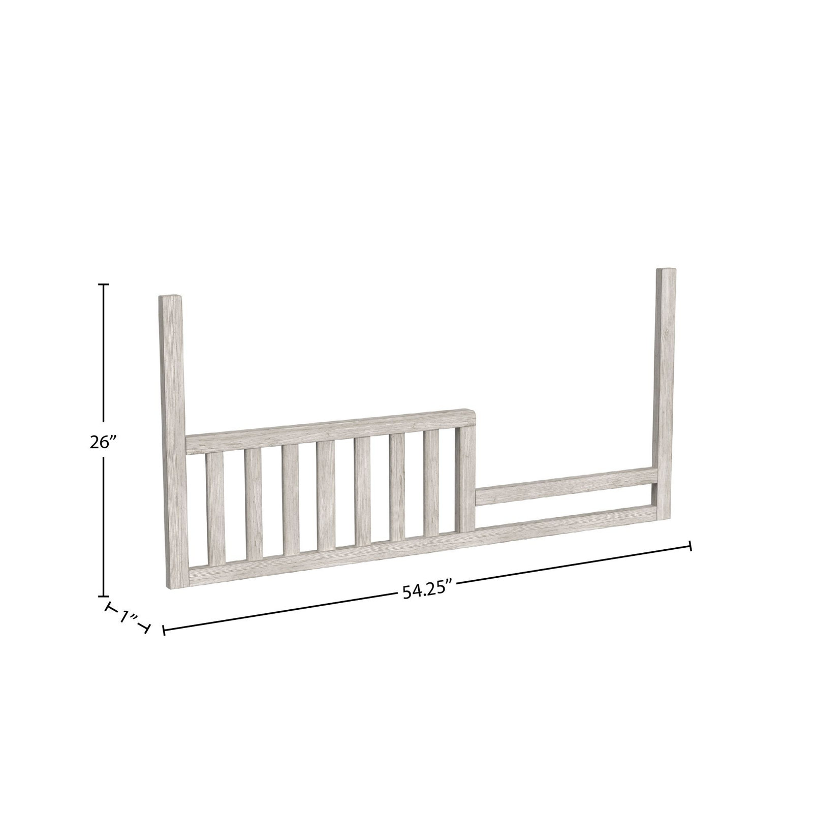 Jemma Convertible Toddler Bed Rail, Washed Linen