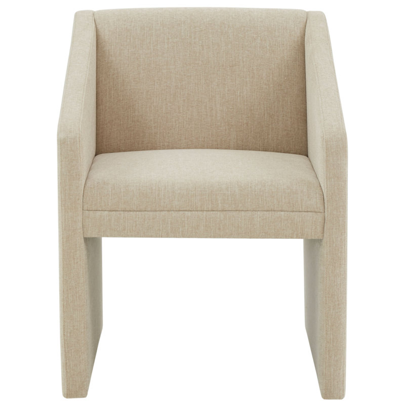 Dimeo Upholstered Armchair, Beige Linen