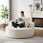 Fauteuil convertible une place, chenille 55'l, sans assemblage, doux pour le salon, beige, une place en chenille moelleuse de 55'l, installation facile.