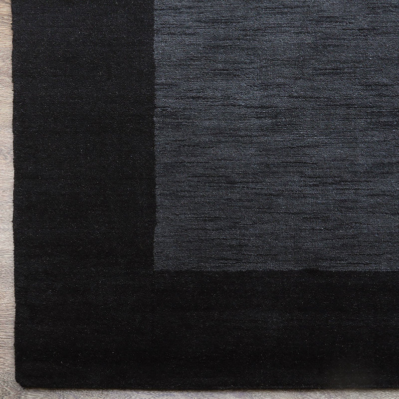 Kenshawn Hand-Knotted Wool  Eco-Friendly Area Rug  - Green Color | Contemporary Modern Design, High Pile Thick Handmade Anti Skid Rugs for Living Room