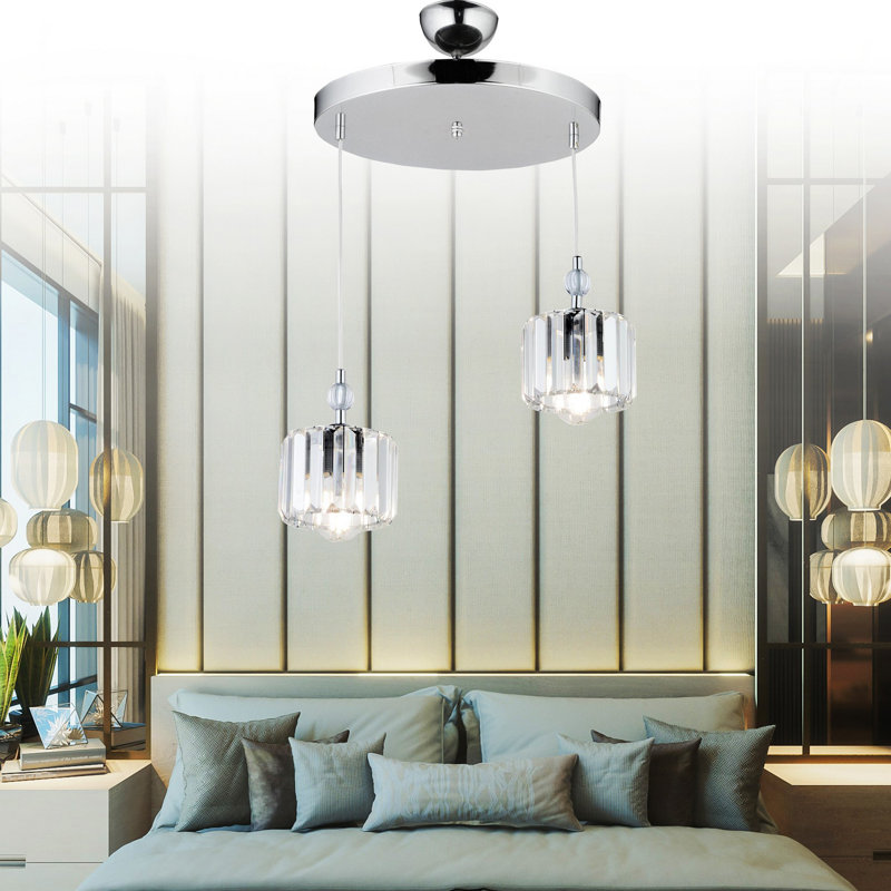 Luminaire suspendu tambour à 2 lumières Enloe