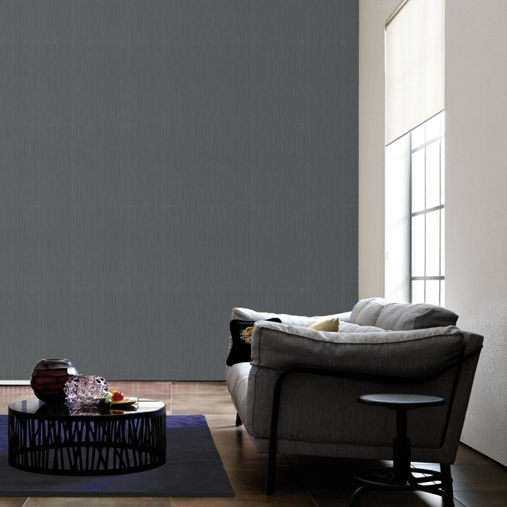Nobile 10.05m x 53cm 3D Embossed Wallpaper, Black