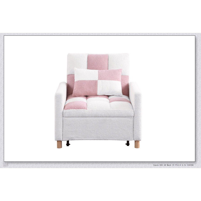 Canapé-lit convertible, réglable avec coussin, multifonctionnel pour le salon, le dortoir, un appartement, une chambre ou un bureau