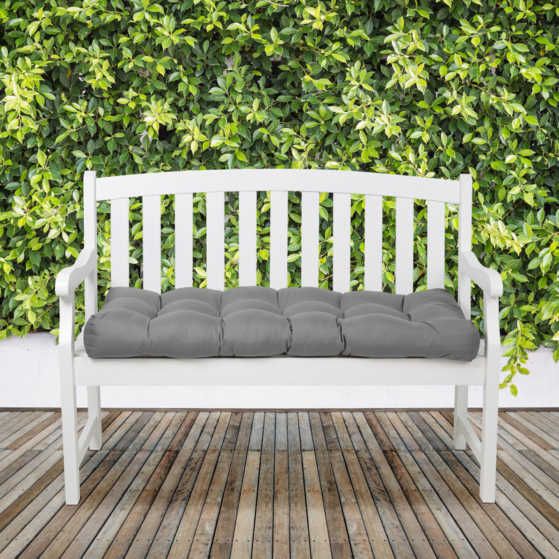 Coussin de siège intérieur / extérieur Bergholt, L 54 po x P 6,61 po, Brume lunaire