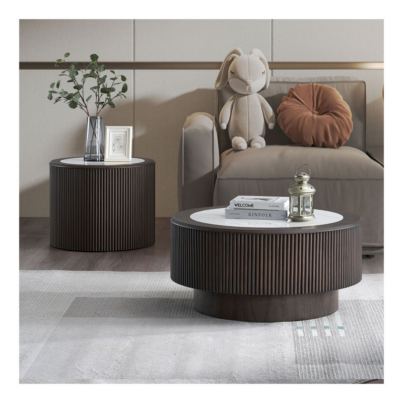 Ensemble de tables basses Modern Faux Marble