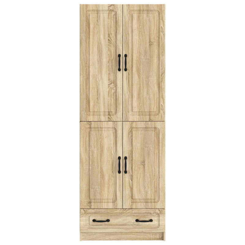4 -Door 3 Storage Cabinet, Sonoma Oak