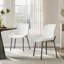Heinen 40cm H Tufted Velvet Upholstered Wing Back Side Chair in White