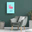 «Flamant bolle sur un complexe sur toile»-95427927