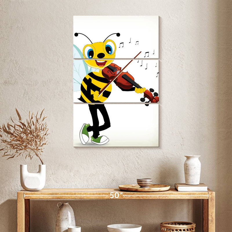 Ashelle Bee Playing Violin, 38" H x 24" W