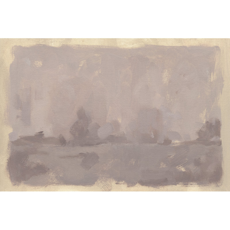Foggy Inland II 1 Piece Wrapped Canvas Painting, 30cm H x 46cm W