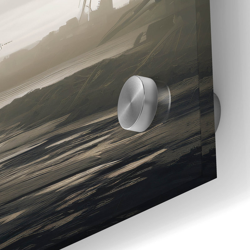 Art mural en verre Dread Horizon, H 24 po x l 24 po x P 0,2 po