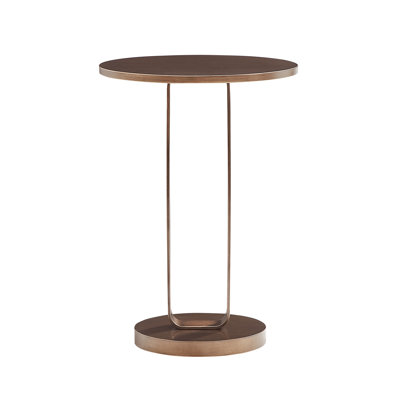 Tareel Antique Bronze Round Accent Table