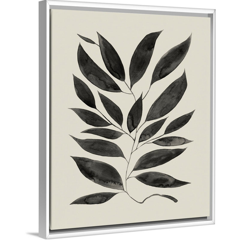 "Branched Composition I", art mural sur toile, Toile avec cadre blanc, H 42 po x l 34 po