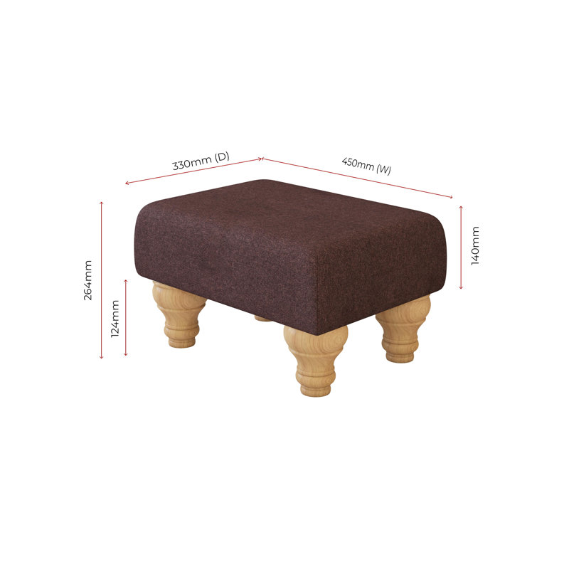 Autryville Wood Turned Leg - Plush, Natural, Poz, Imperial Burgundy