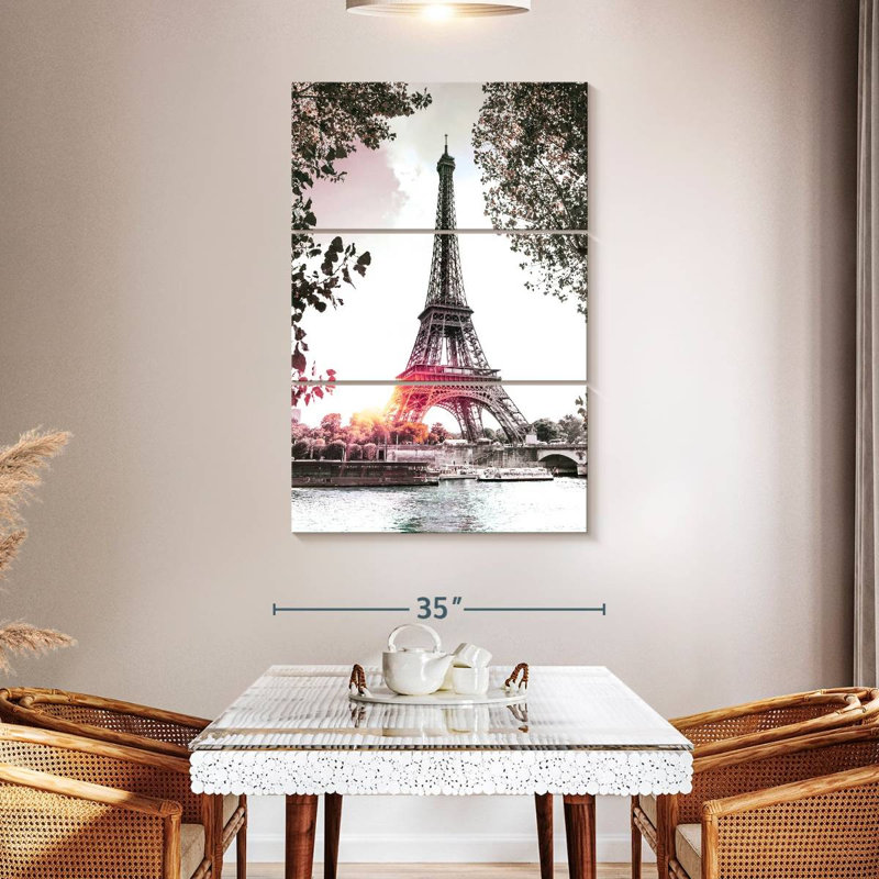 Nicci Eiffel Tower Sun Pop, 50" H x 32" W