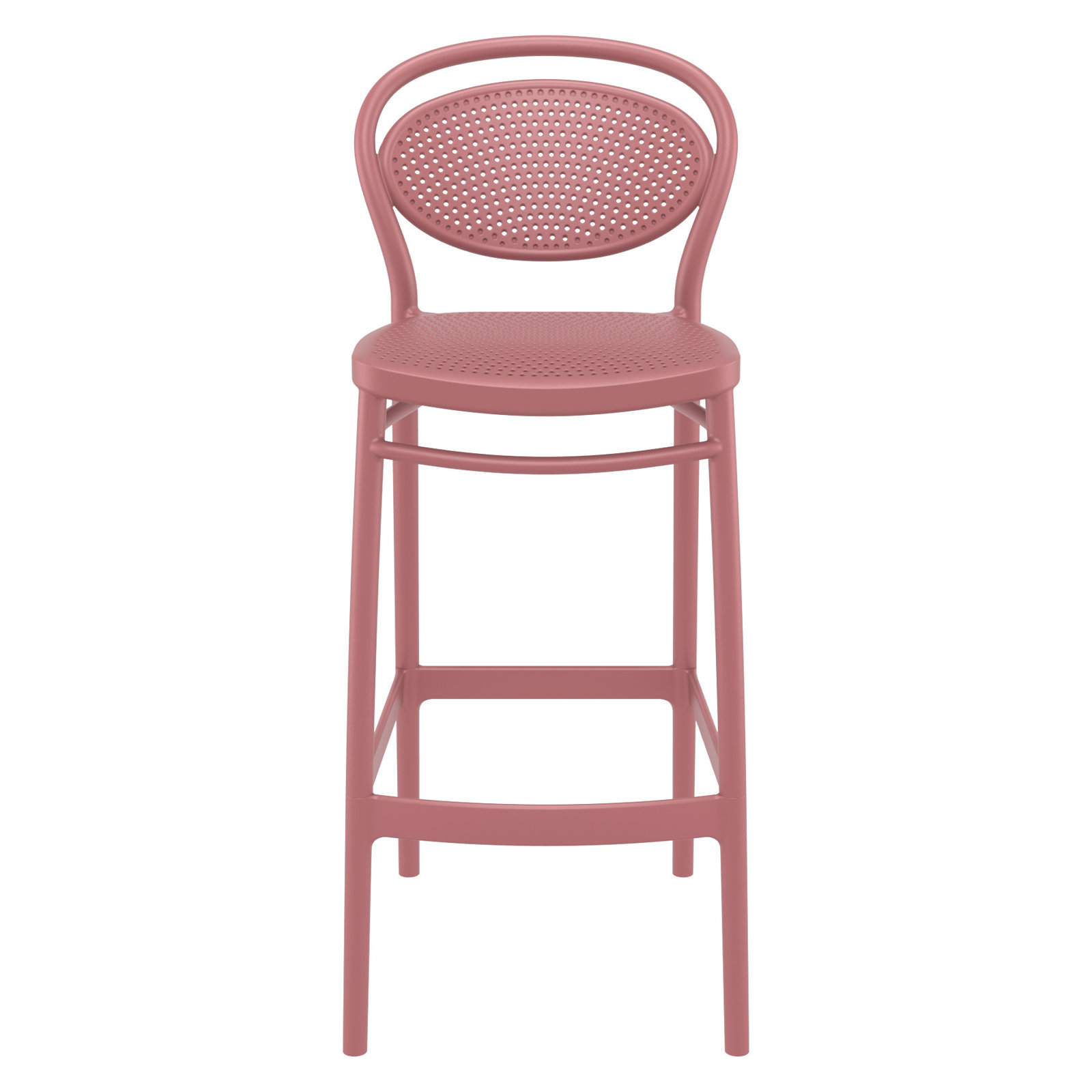 Farrah Outdoor Bar Stool, Marsala, Bar Stool (29.5" Seat Height)