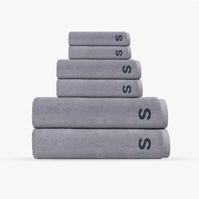 Monogrammed Cloer 6 pcs Turkish Towels Set